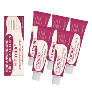 Timilk® UltraBond Premium Denture Adhesive 🔥 FDA Certified (Clinically Proven 4-Day Hold for Secure, Comfortable & Zinc-Free Denture Fit 🦷)